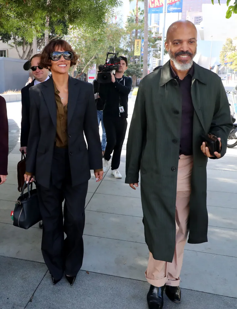 Halle Berry leaving the Stanley Mosk Courthouse in Los Angeles.