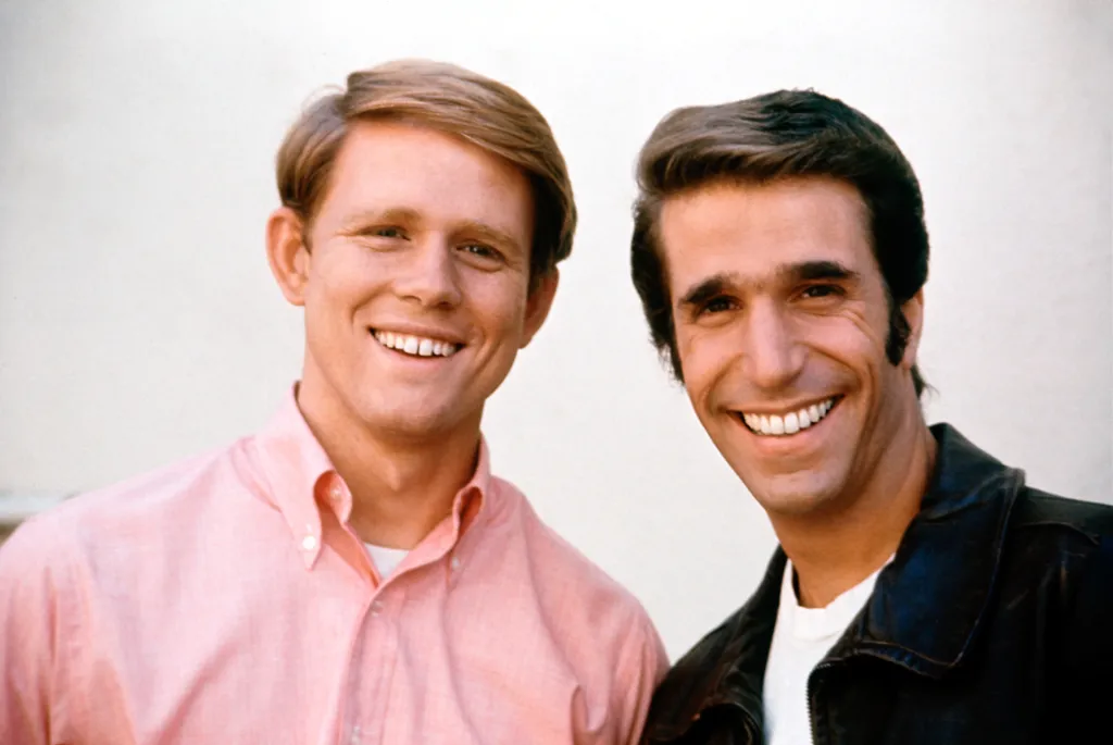 Portrait of Ron Howard and Henry Winkler.