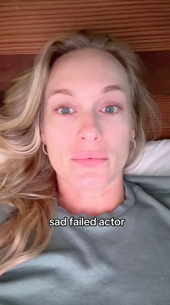 Leven Rambin lying down with the caption 