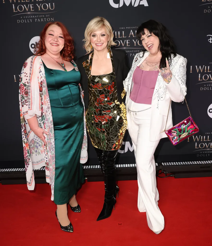Jada Starr, Danielle Parton, and Rebecca Seaver on the red carpet at the 'CMA Presents I Will Always Love You - A Celebration of Dolly Parton'.