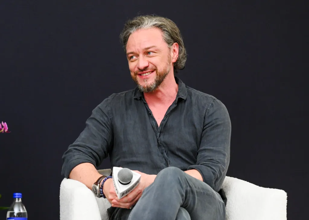 James McAvoy seated on a panel at Variety Future in Focus.