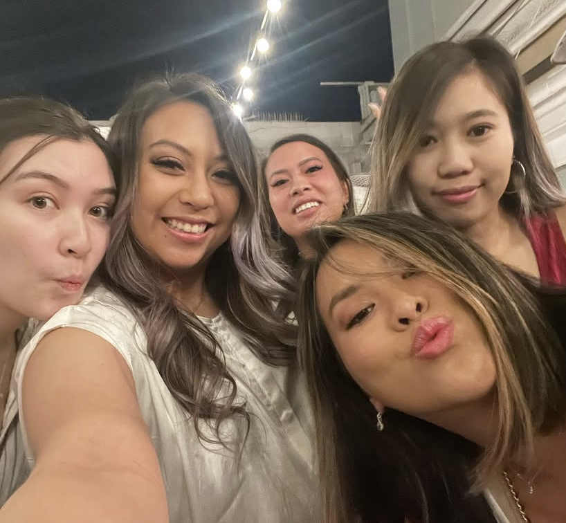 Jenny Voo on the far right with friends