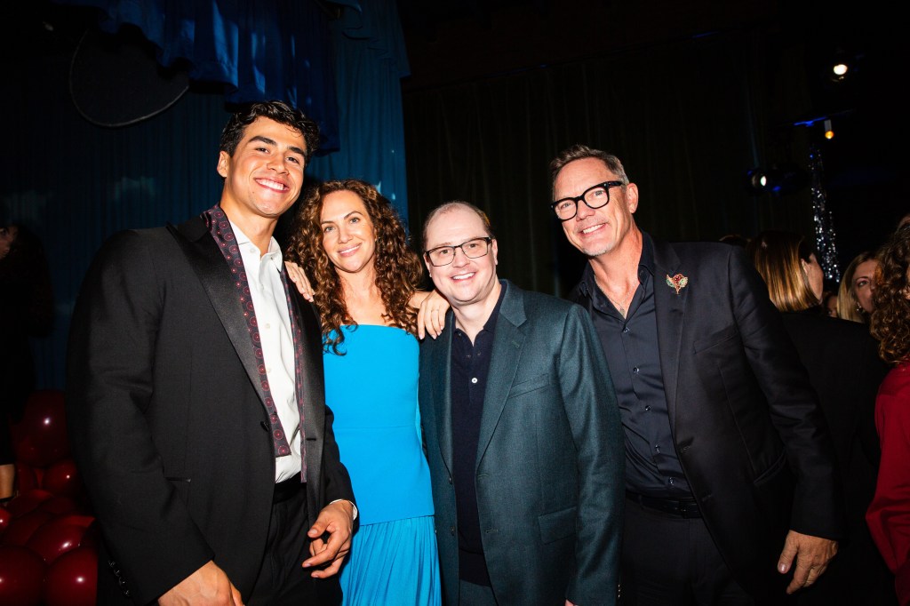 Joel Oulette, Kate Siegel, Mike Flanagan, and Matthew Lillard at the 