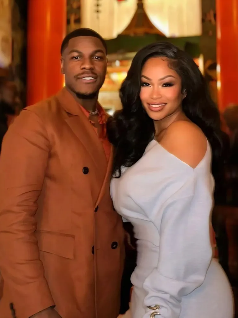 John Boyega with Tae Heckard.