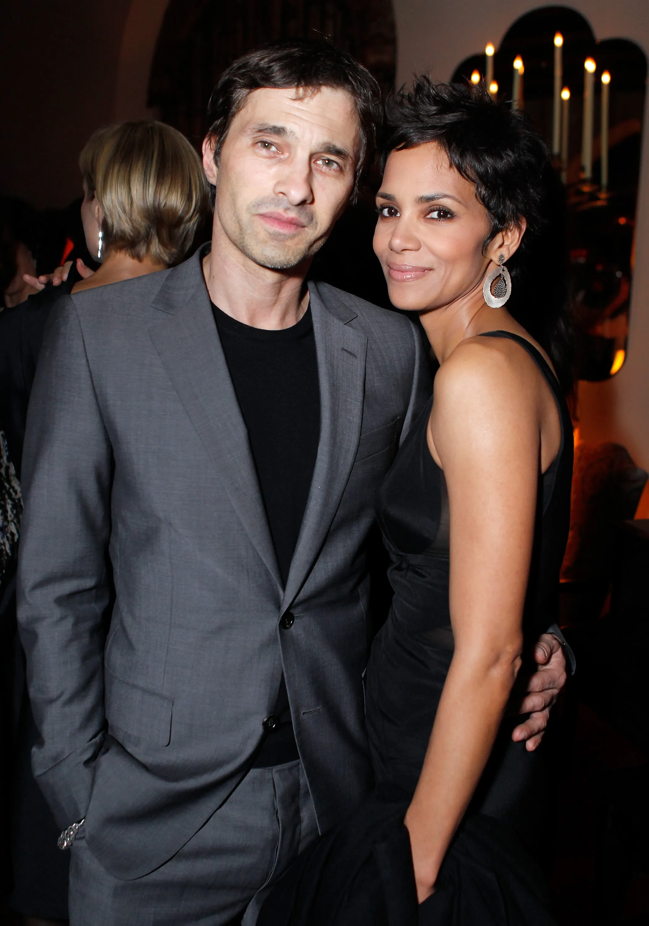 Olivier Martinez and actress Halle Berry attend Harvey Weinstein and Dior's Oscar Dinner at Chateau Marmont.