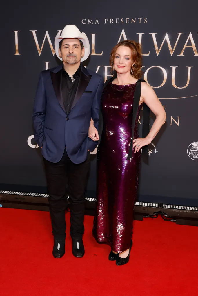 Brad Paisley and Kimberly Williams-Paisley on the red carpet at the 'CMA Presents I Will Always Love You - A Celebration of Dolly Parton'.