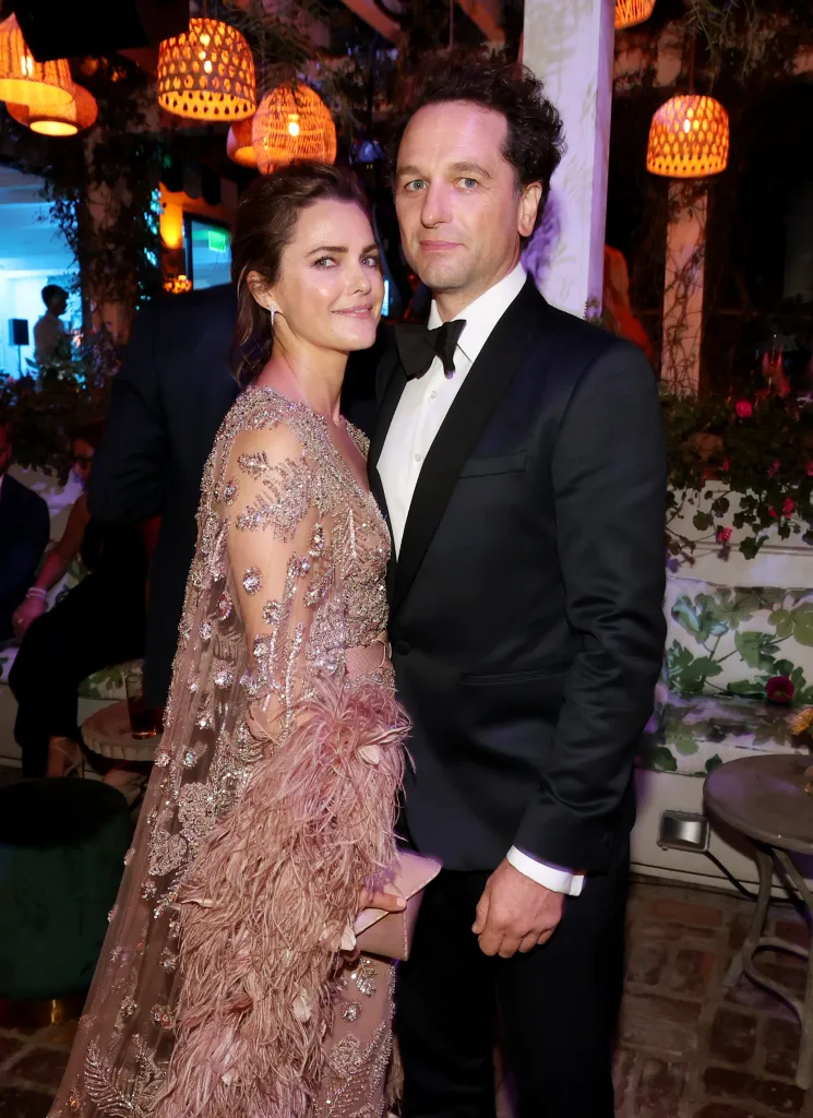Keri Russell and Matthew Rhys attending an Emmy Nominees Reception.