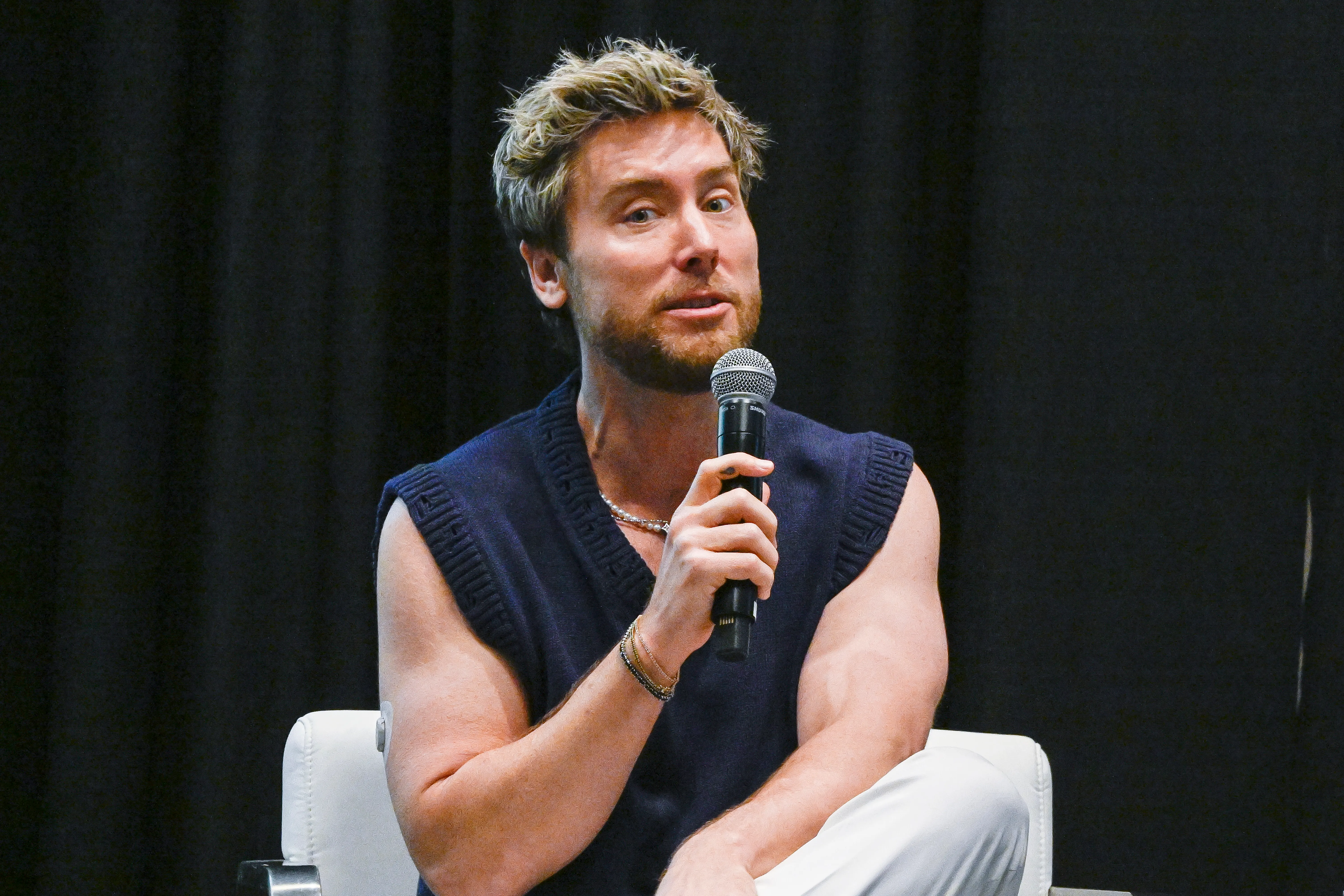 Lance Bass speaks during 'Myth Busting In The Age Of Misinformation: Tackling Chronic Disease'