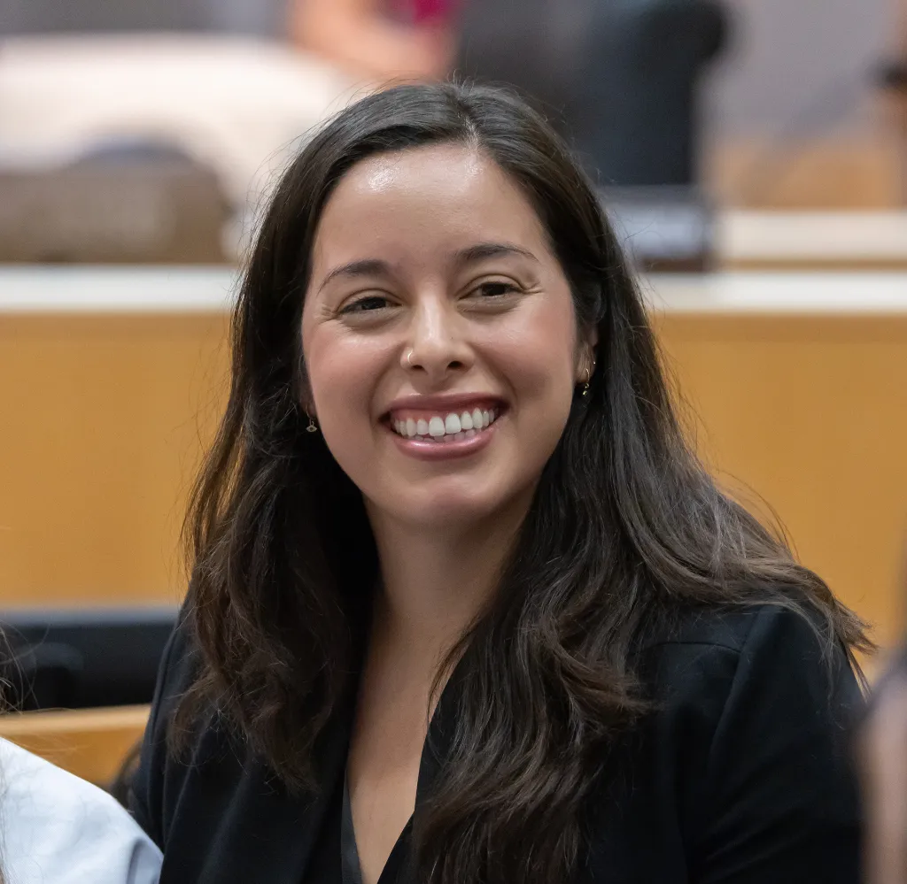LAUSD Board Member Kelly Gonez smiling.