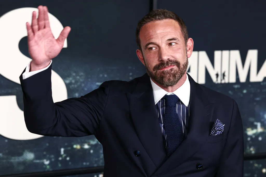 Ben Affleck waves at the world premiere of