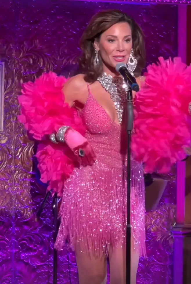 Luann de Lesseps performs during her cabaret show.