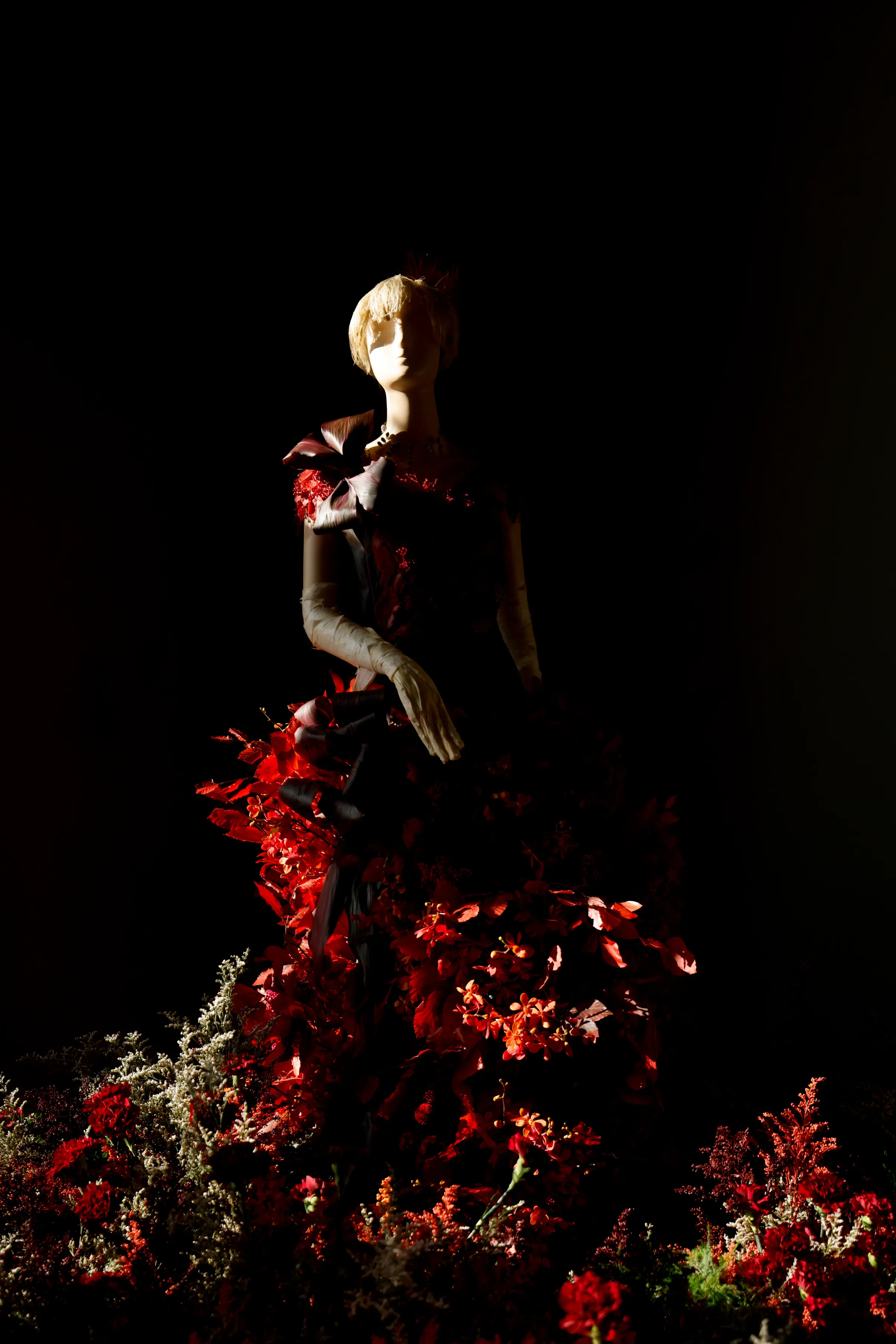A Marian Brook flower sculpture at 