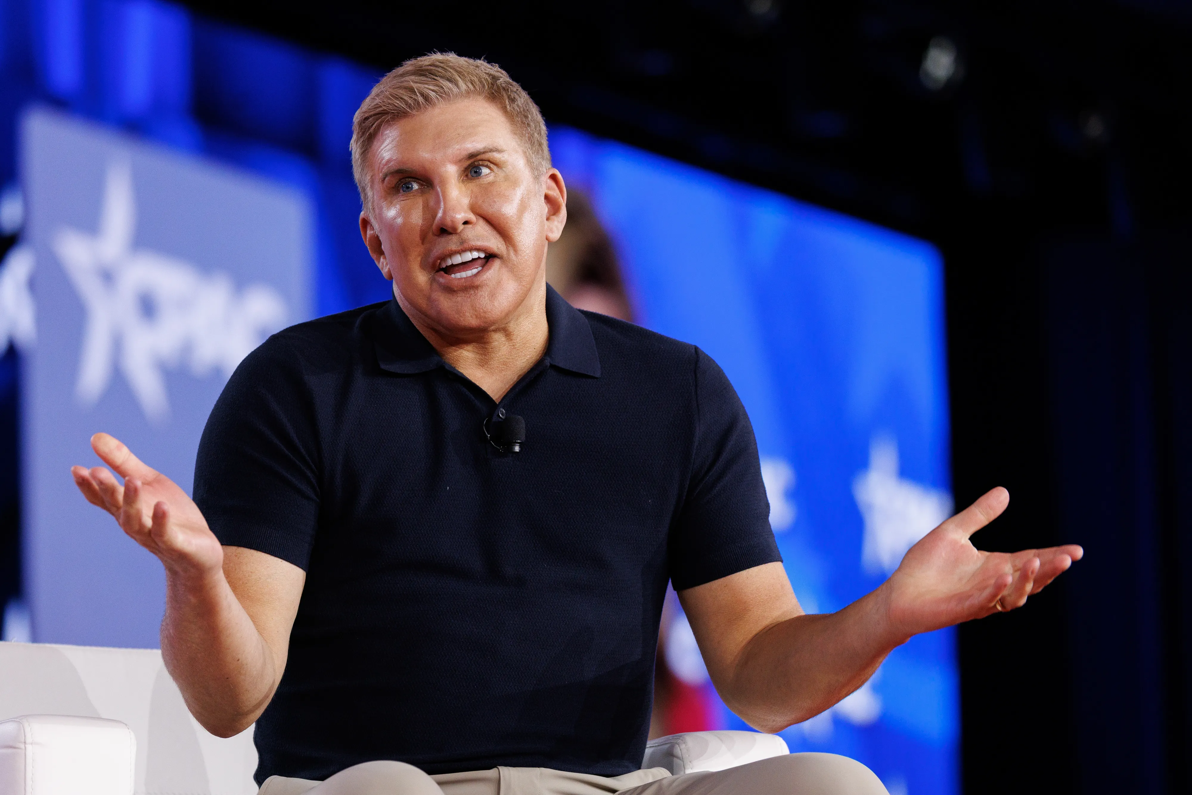 Media personality Todd Chrisley speaks at the Conservative Political Action Conference.