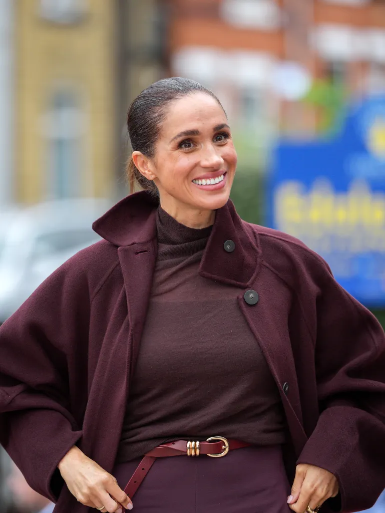 Meghan, Duchess of Sussex, arrives at Epic Partners, a local charity in Nottingham, England.