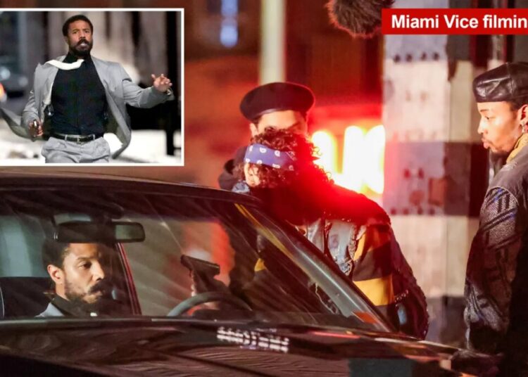 Knife-wielding man arrested after clashing with crew member on NYC  film set of ‘Miami Vice ‘85’: police