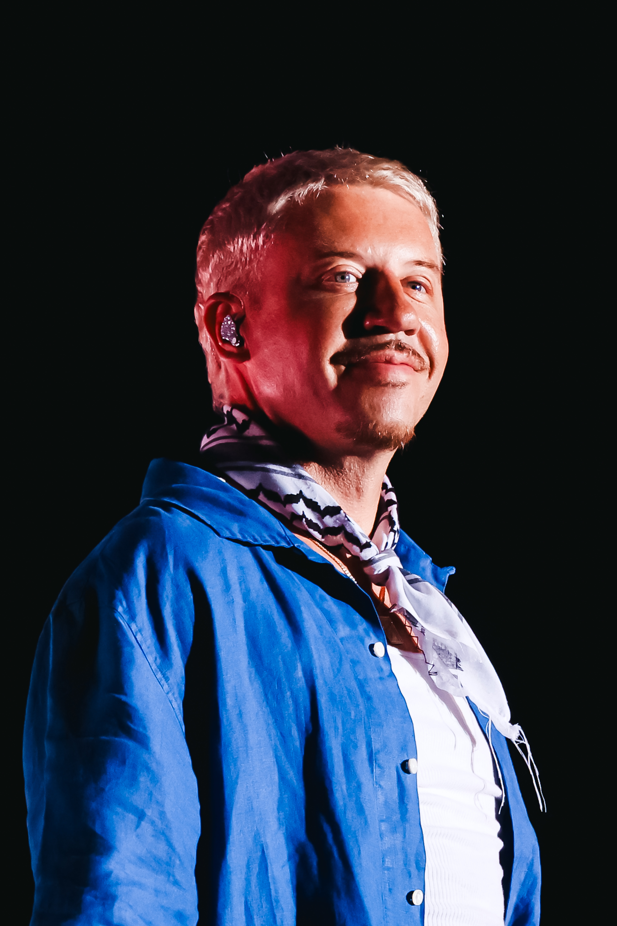 Macklemore performs in concert in Milan.