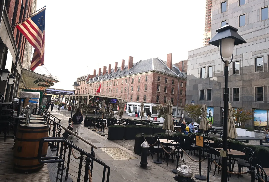 A general view of the South Street Seaport in New York.