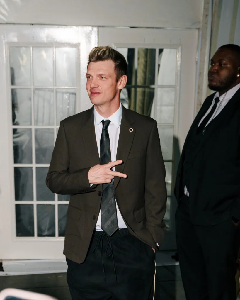 Nick Carter attending Drake’s birthday party in New York City.