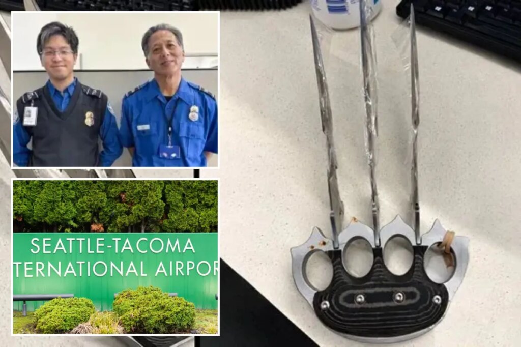 TSA officers find bizarre weapon with ‘Wolverine-style claws, Freddy Krueger blades’ at Seattle airport