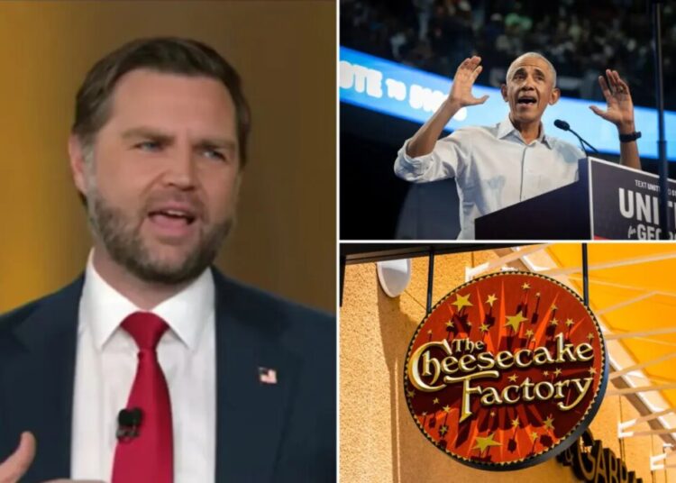 JD Vance fires back at Obama over Cheesecake Factory dig: ‘Super elitist’ 