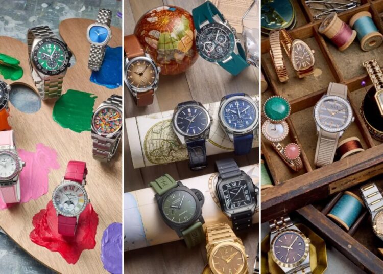 Colorful dials and straps are the luxury watch world’s ultimate flex