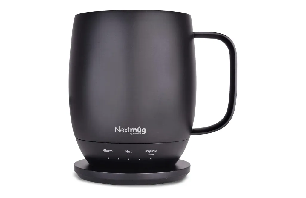 Nextmug - Temperature-Controlled, Self-Heating Coffee Mug (14 oz.) (Black)
