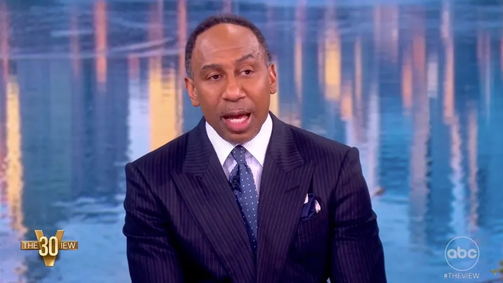 Stephen A. Smith speaking on The View.