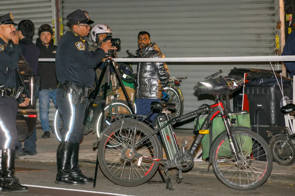 The 33-year-old biker was riding south in the right lane on Nostrand Avenue near Atlantic Avenue when he was struck by the driver of a white 2026 Hyundai Elantra, cops said.