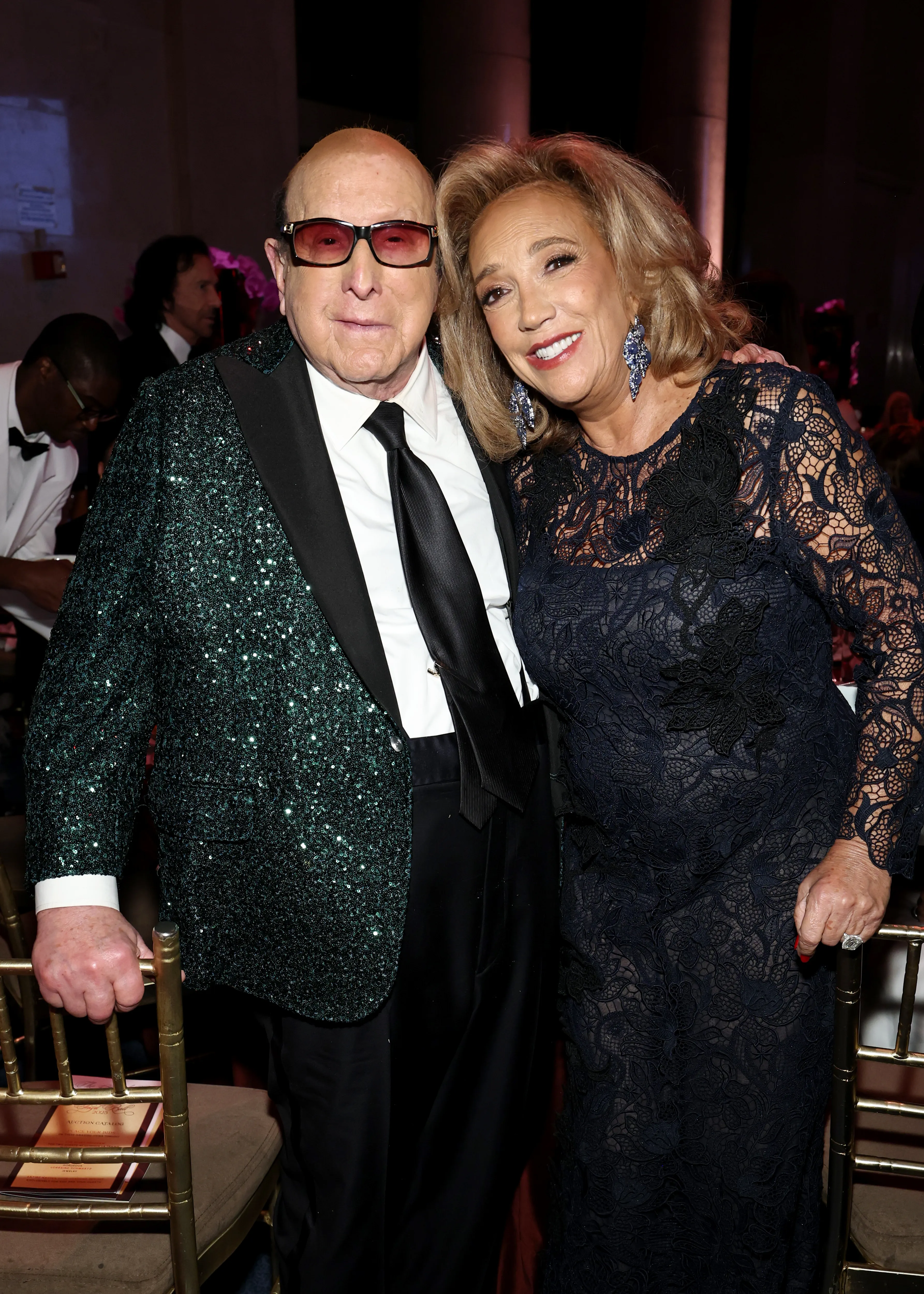 Clive Davis and Denise Rich attend the Angel Ball.