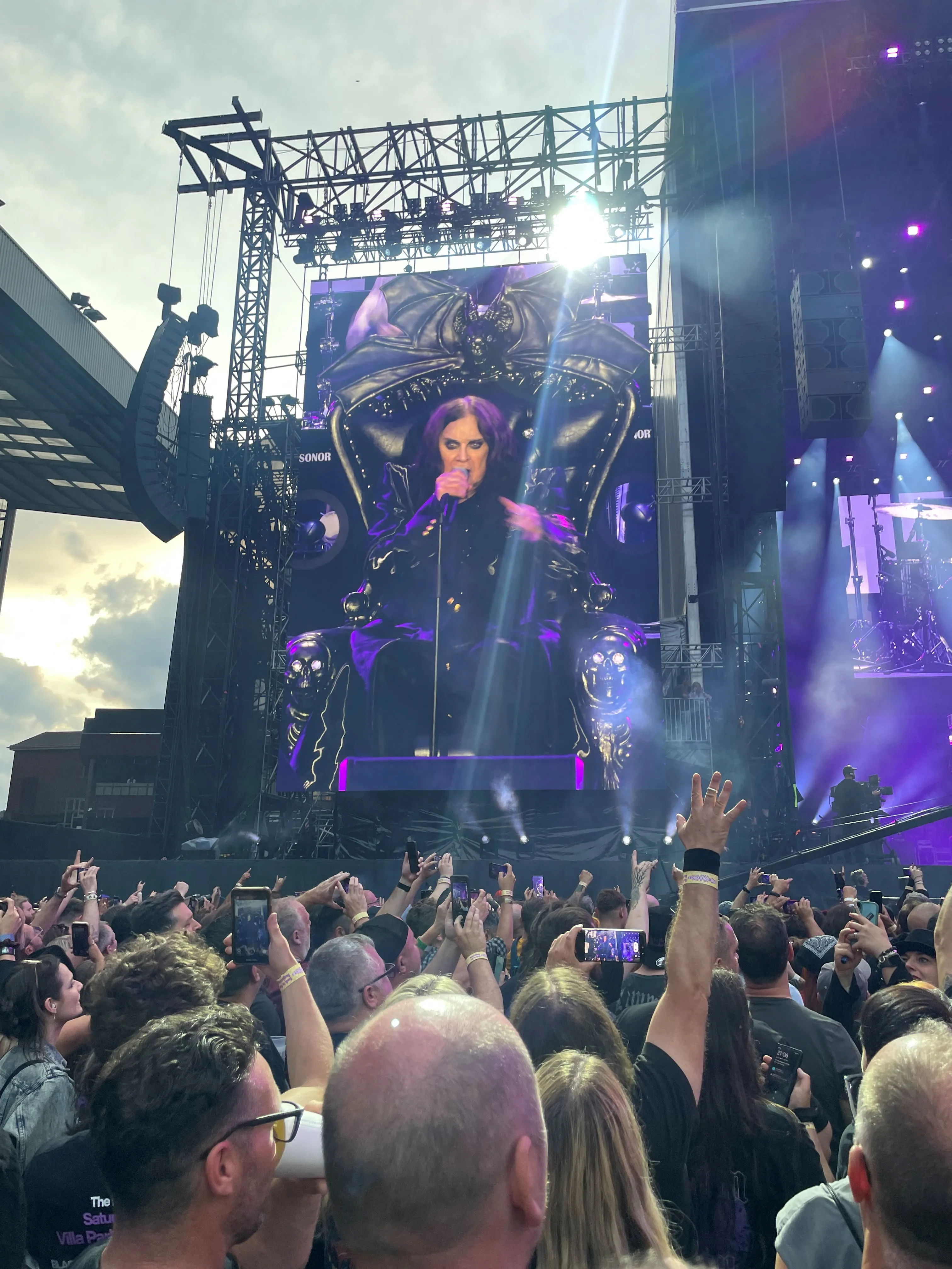 Ozzy Osbourne perfoms on stage during his farewell show 