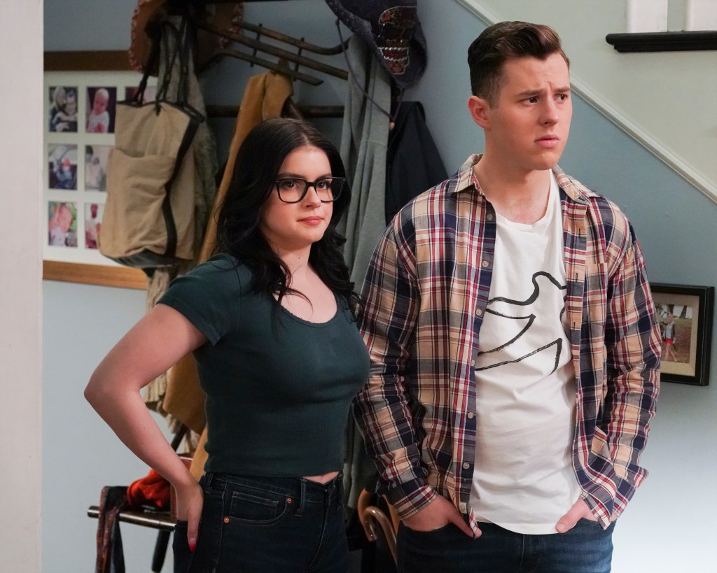 Ariel Winter and Nolan Gould in Modern Family.