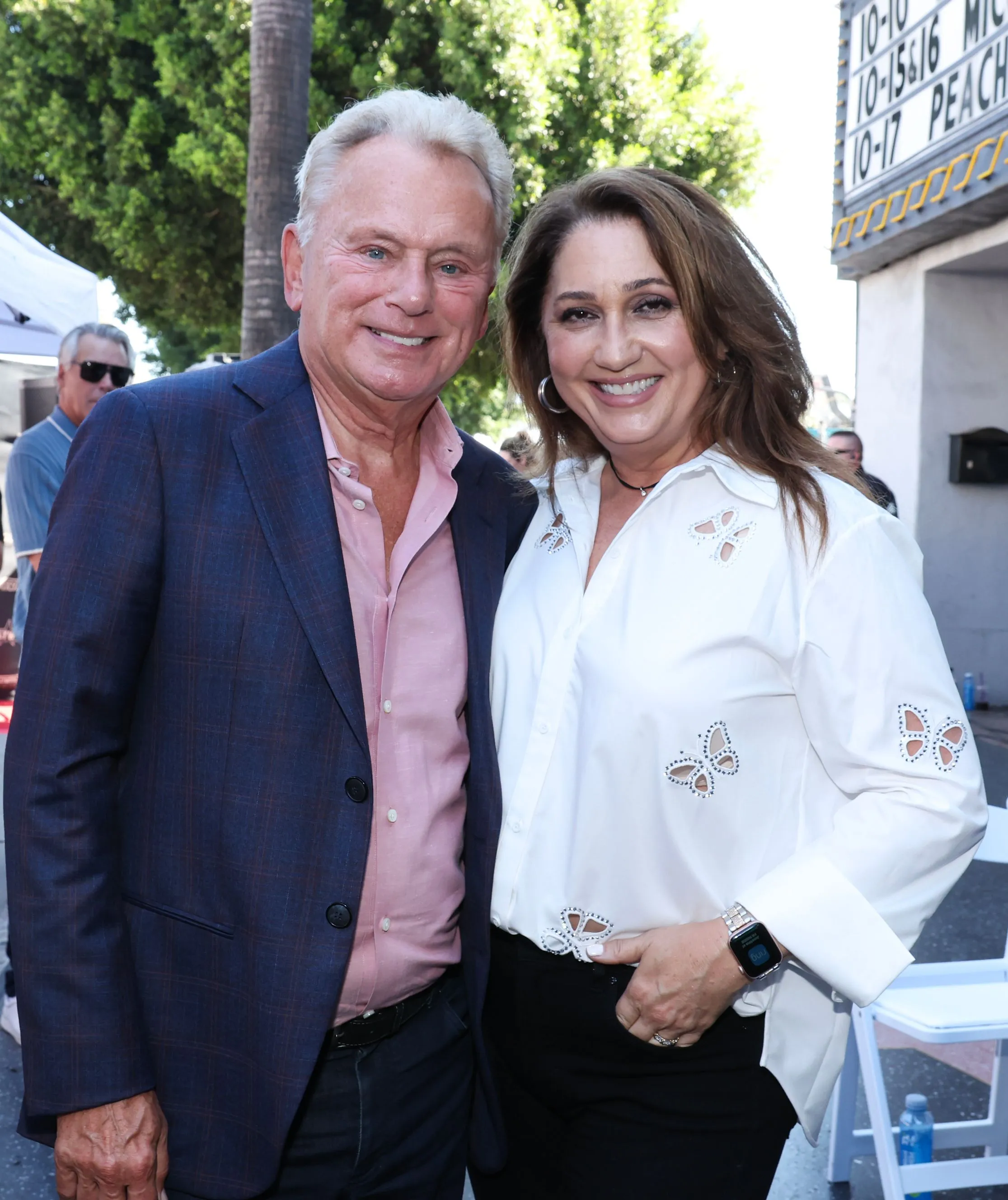 Pat Sajak with his wife