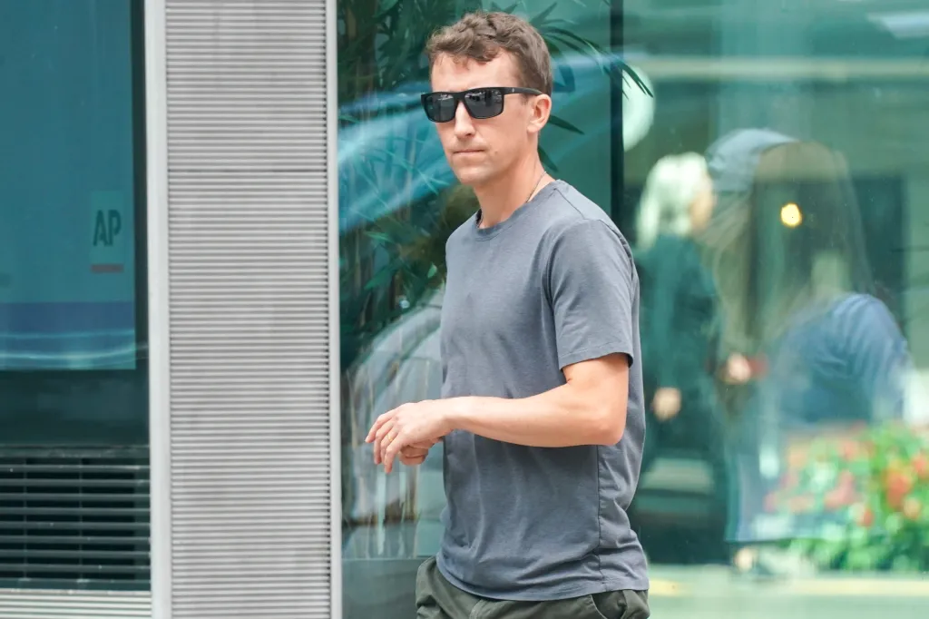Patrick Clancy walks on 2nd Avenue as he returns to his home in Manhattan, Sunday, Sept. 6, 2026.
