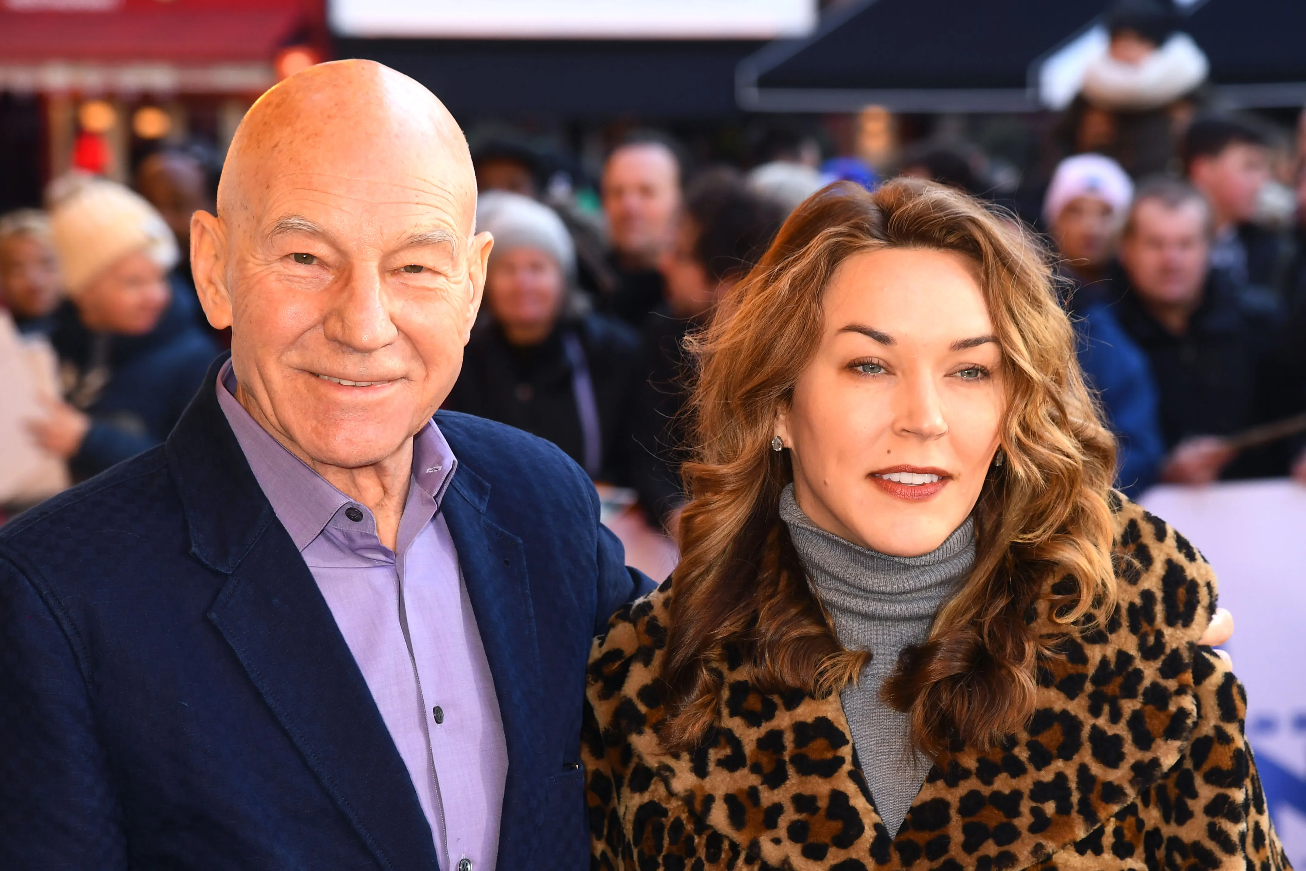 Patrick Stewart and daughter Sophie Stewart attend a gala screening of 
