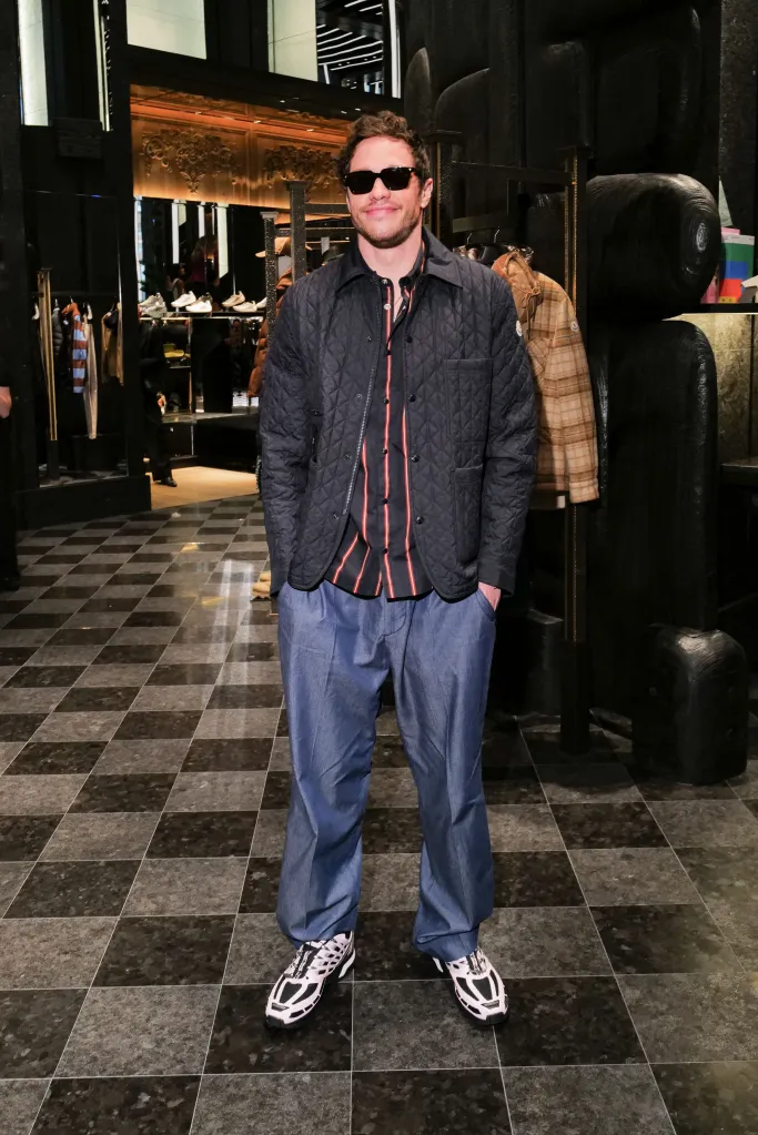Pete Davidson attends the Moncler celebration of its flagship on Fifth Avenue in New York.