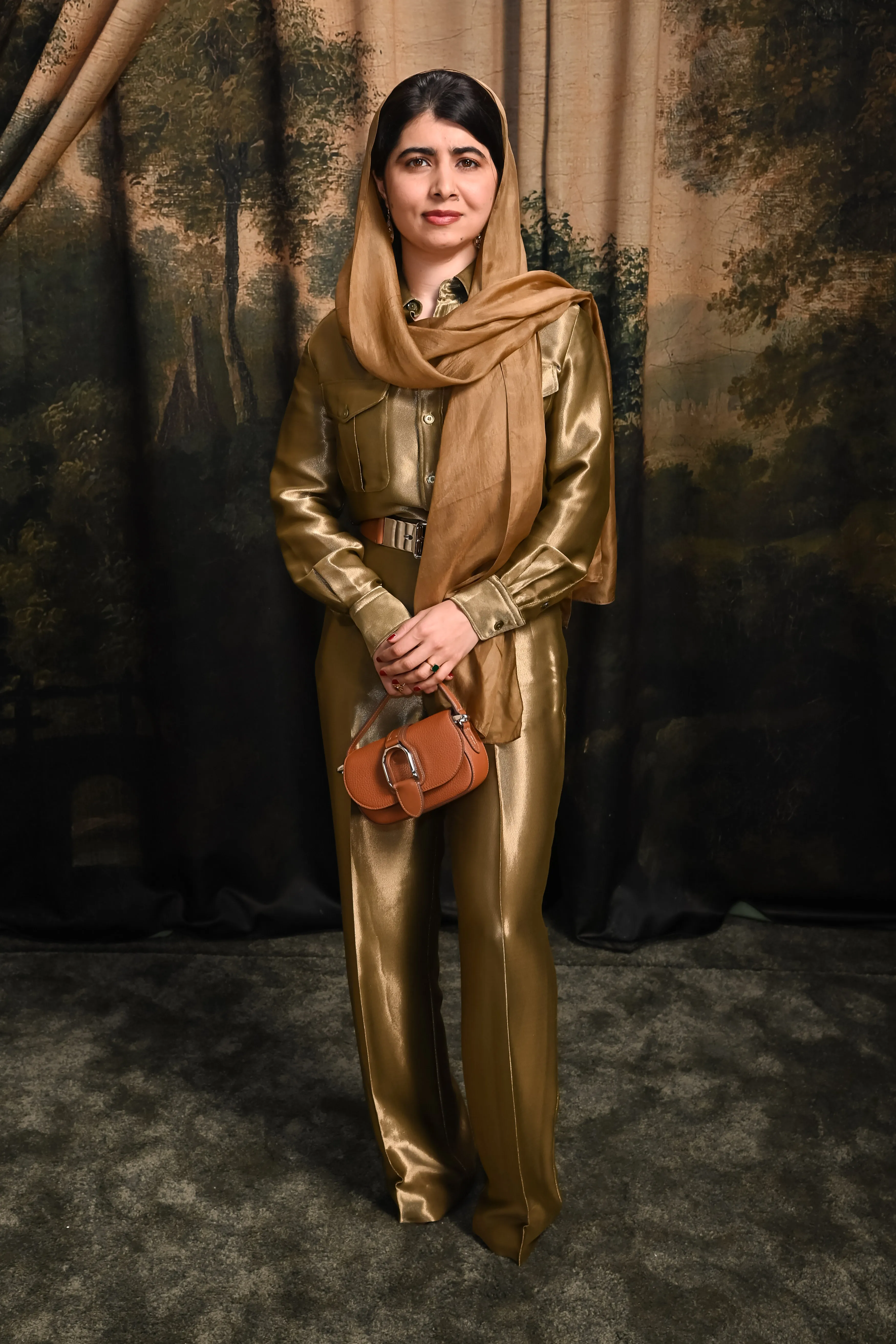 Malala Yousafzai attending British Vogue & GQ Celebrate Fashion & Film in London.