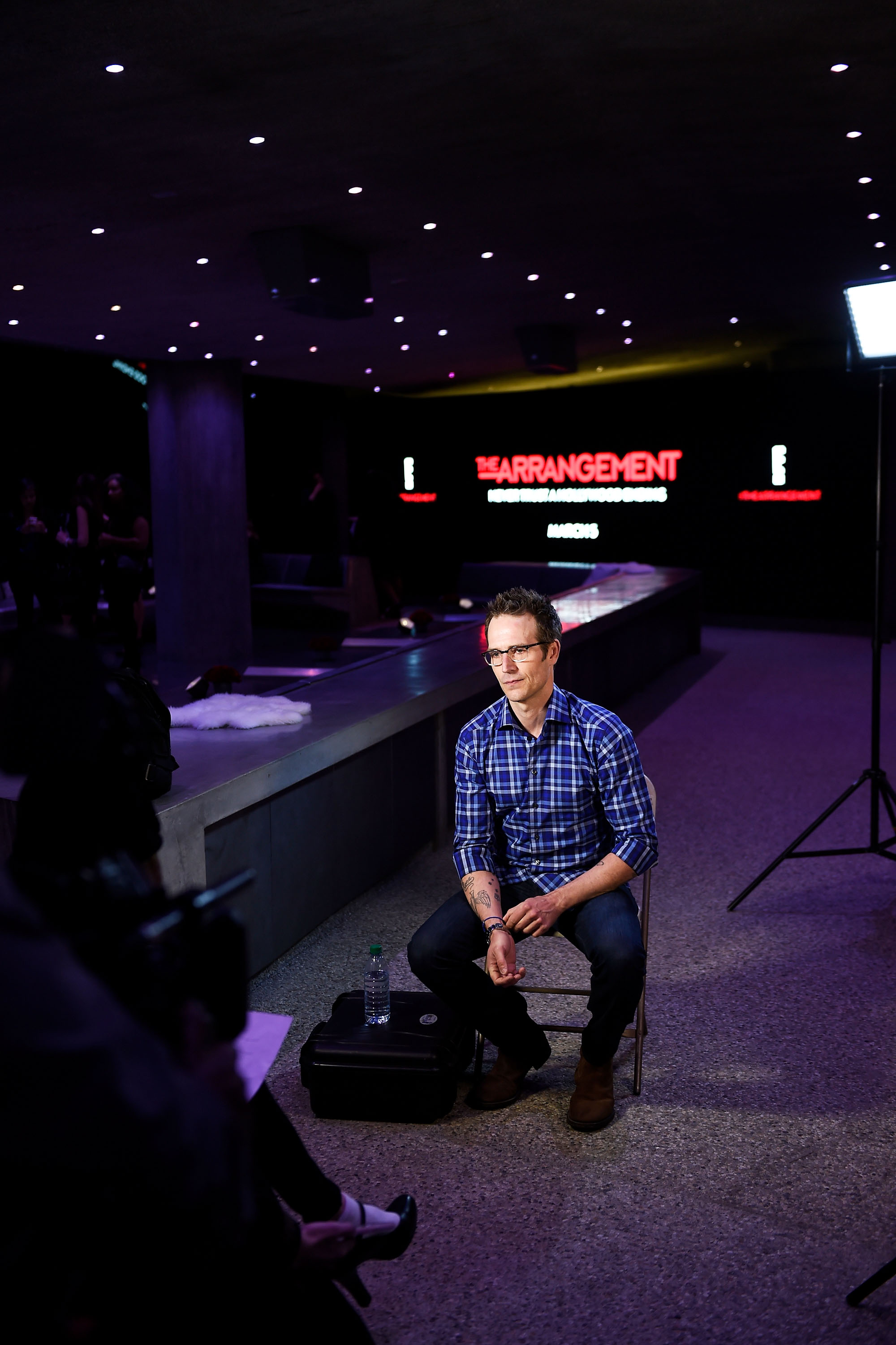 Actor Michael Vartan sits for an interview.