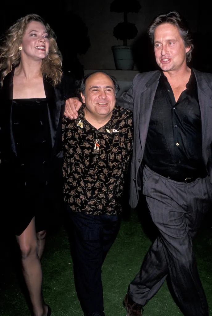 Kathleen Turner, Danny DeVito, and Michael Douglas at the
