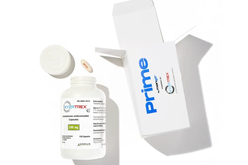 Kyzatrex, an FDA-approved oral testosterone replacement 