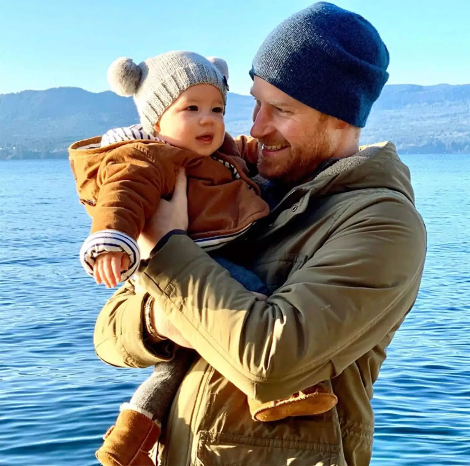 Prince Harry with son Archie