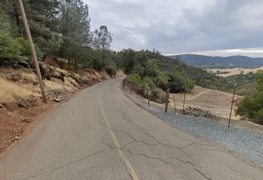 Prospector's Road in Garden Valley, California.