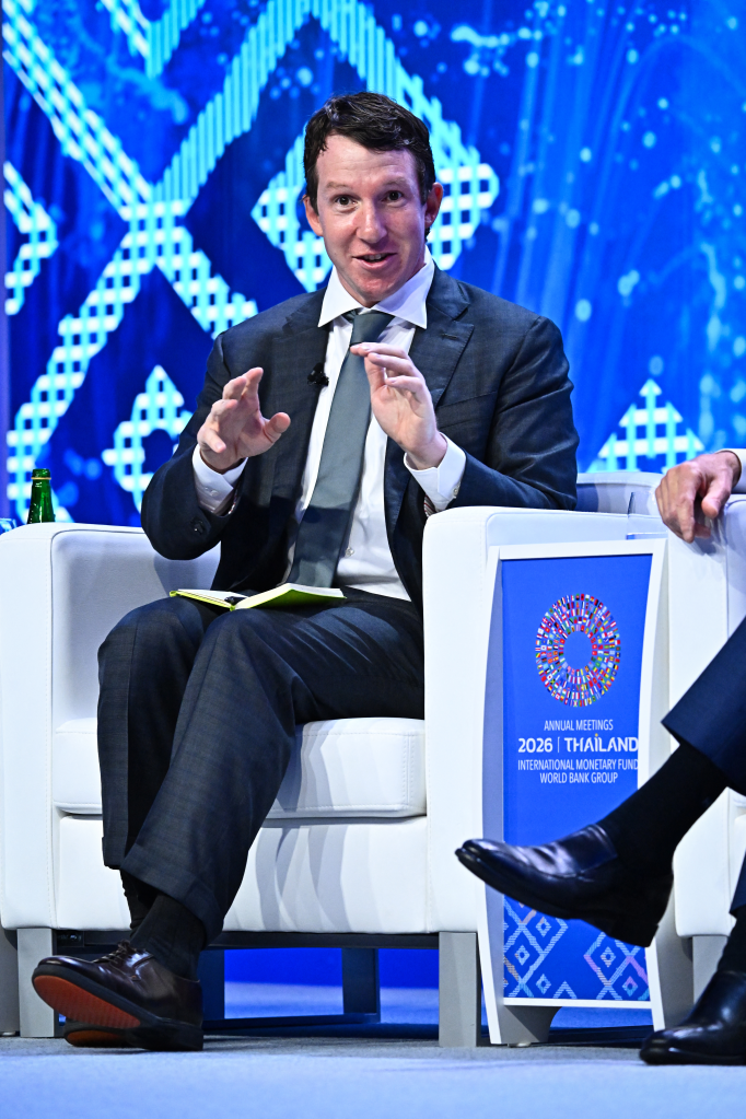 Jack Clark, co-founder and head of public benefit of Anthropic, speaks during the AI and the Global Economy: From Risk to Opportunity panel.