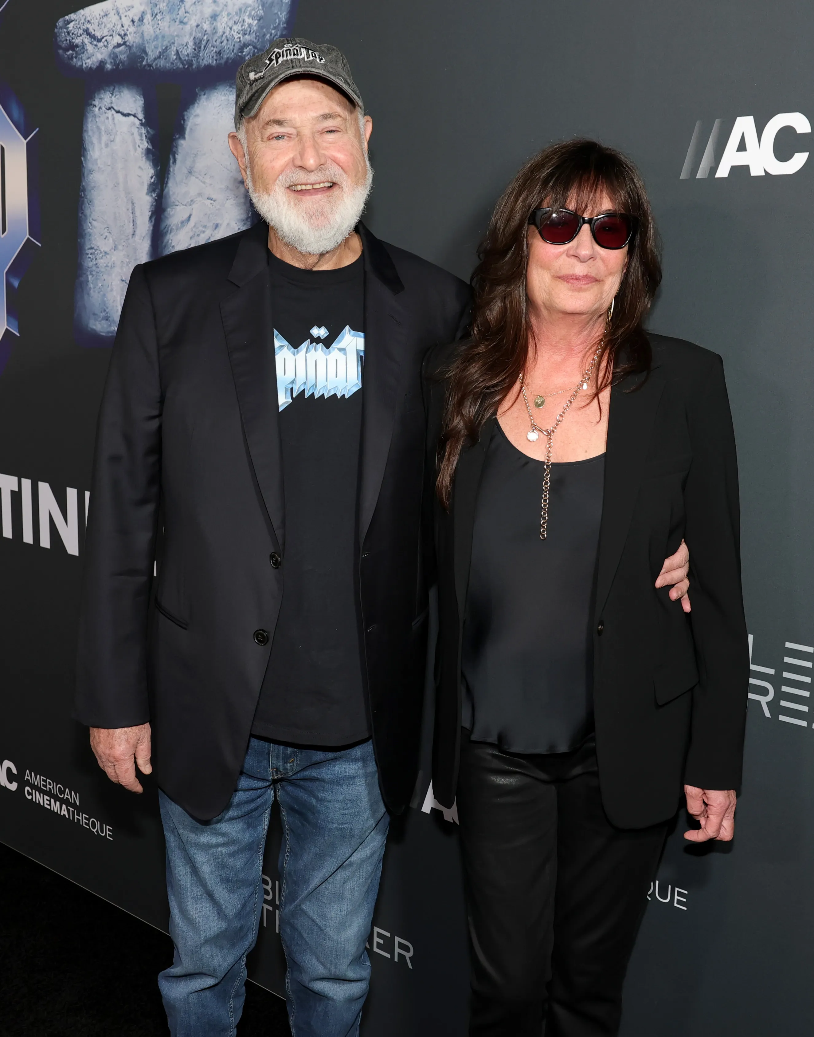 Rob Reiner and Michele Reiner arrive at a premiere event.