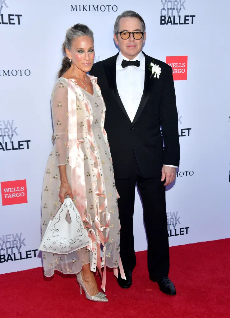 Sarah Jessica Parker and Matthew Broderick on the red carpet at the New York City Ballet Fall Gala.
