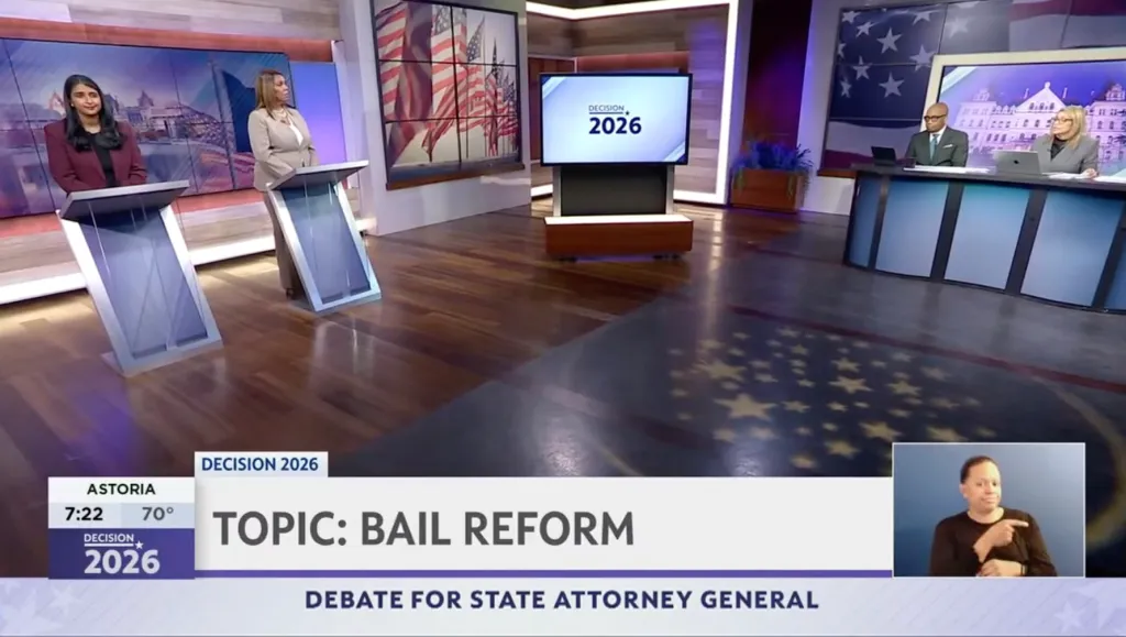 Saritha Komatireddy and Letitia James participate in the AG debate.