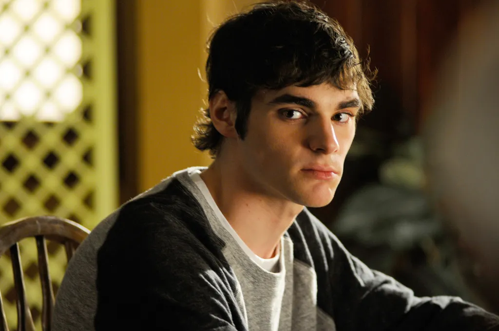 Portrait of RJ Mitte as Walter White Jr. in Breaking Bad.