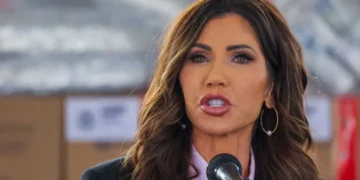 Horror as Kristi Noem’s hunting photo with new dog sparks morbid ‘RIP’ pile-on: ‘Run!’