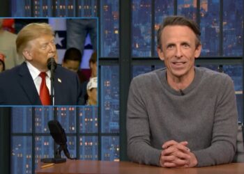 Seth Meyers Baffled at Trump’s Continued Roast of Ken Paxton: ‘Are You Trying to Convince Him to Jump Off a Building?’