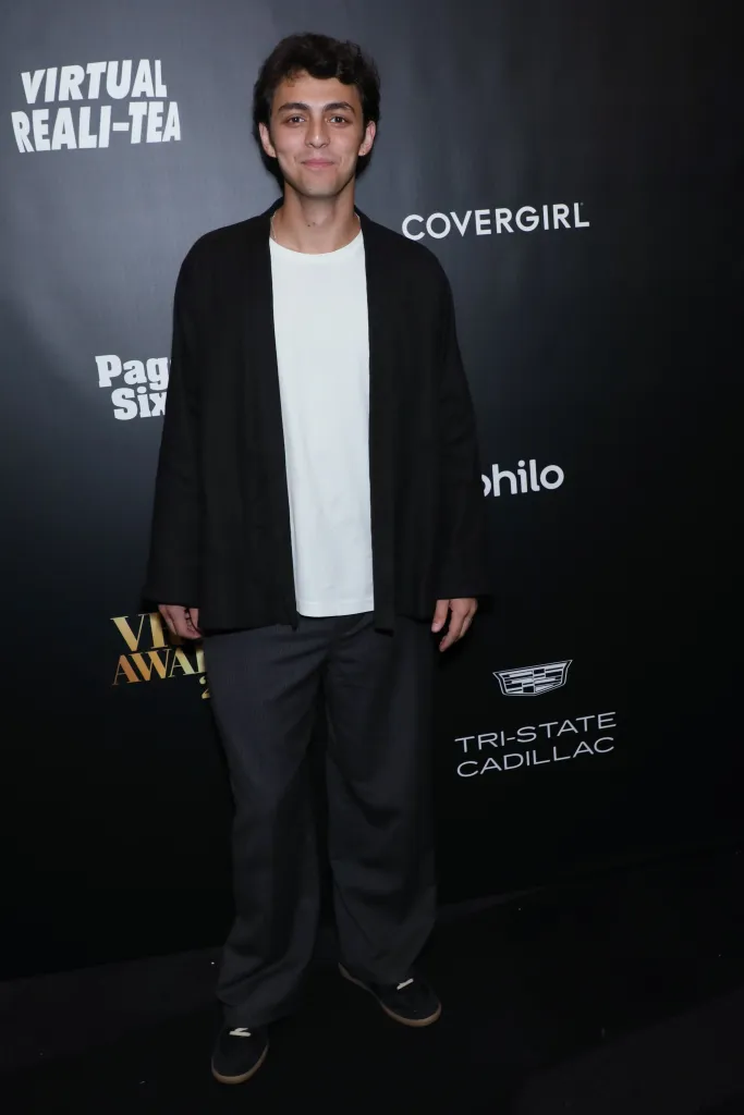 Shai Fruchter poses on the black carpet at Page Six's Virtual Reali-Tea Awards.