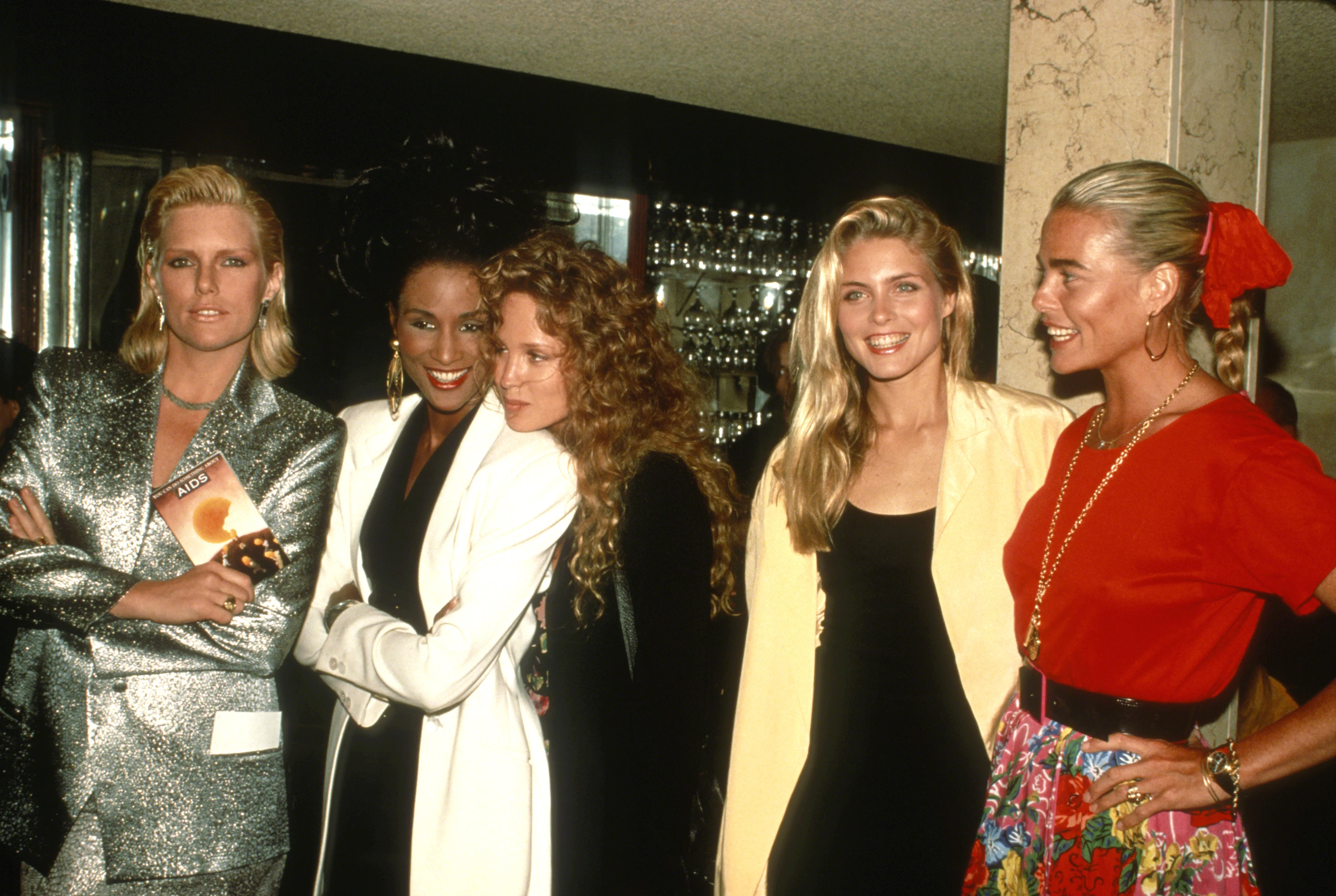Supermodels Patti Hansen, Beverly Johnson, Rosie Vela, Kim Alexis and Margaux Hemingway.